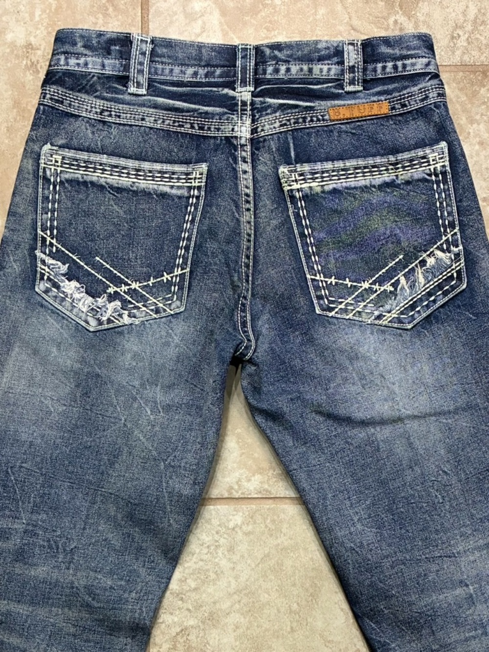 B. Tuff Torque Bootcut Jeans Mens 31x34 Medium Wash Western Cowboy Like New - Picture 4 of 13
